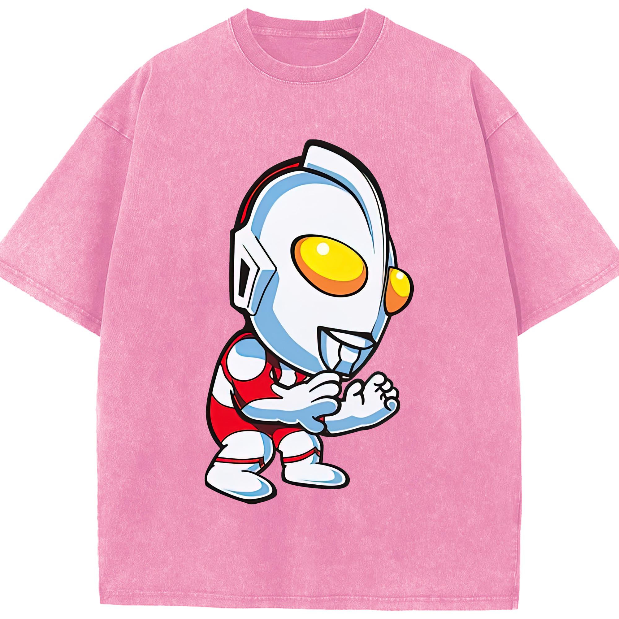 （画像用） ウルトラマン Ultraman 綿100% ヴィンテージ風 半袖Tシャツ（フロントプリント）